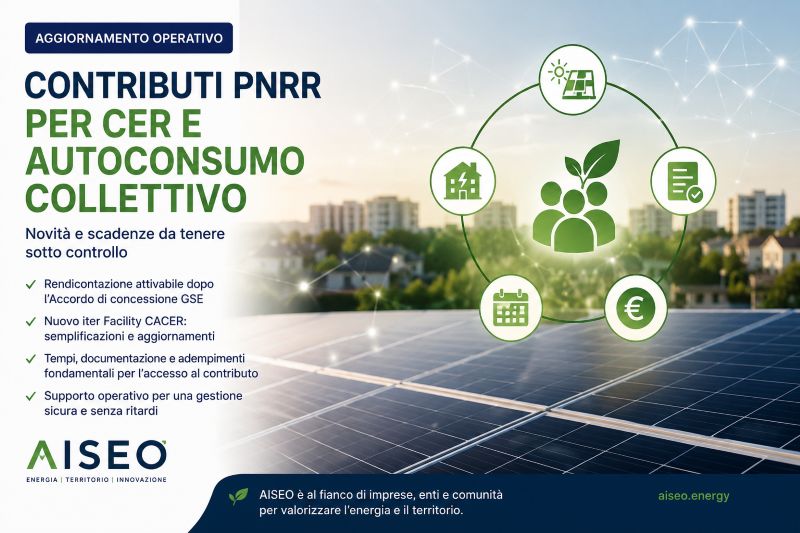 Contributi PNRR per CER e autoconsumo collettivo: cosa cambia per imprese ed enti